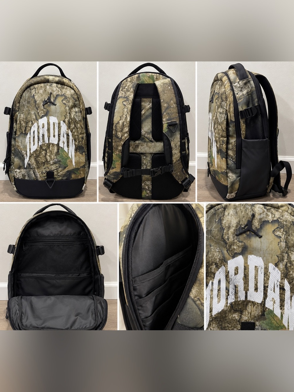 Jordan Camo Backpack - Green Brown Black